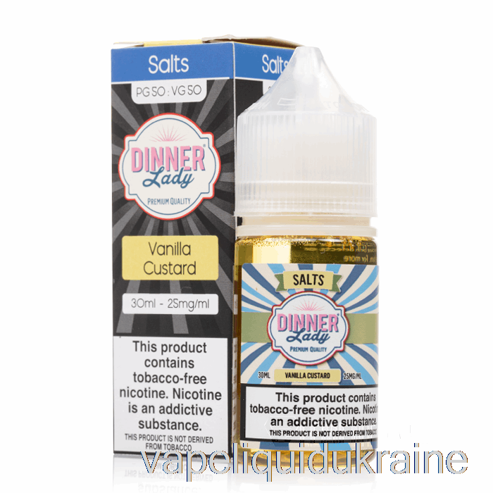 Vape Liquid Ukraine Vanilla Custard Salt - Vape Dinner Lady - 30mL 50mg